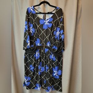 Lane Bryant Belted Floral Dress Size 22/24